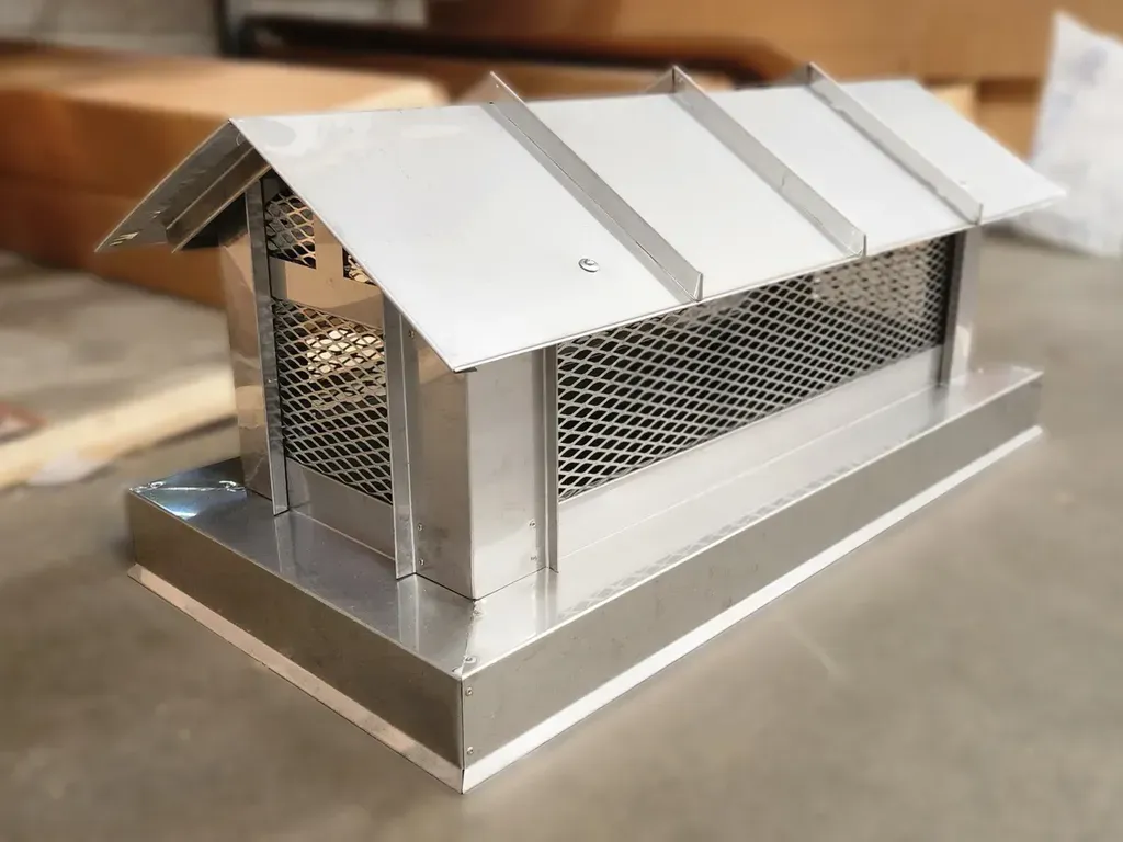 Rake Standing Seam Roof Chimney Cap - 16