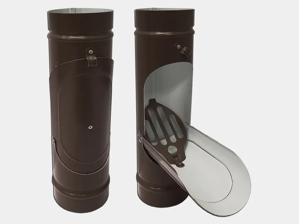 Plain Round 0.027" Aluminum Downspout Cleanout - 3