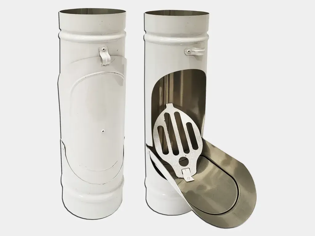 Plain Round 0.027" Aluminum Downspout Cleanout - 4
