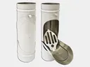 Plain Round 0.027" Aluminum Downspout Cleanout - 4