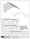 Bonderized Steel Ridge Cap Roof Flashing (Paint Grip) - 1