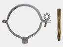 Lead Coated Copper Euro Plain Round Downspout Bracket with Screw - 1