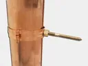 Lead Coated Copper Euro Plain Round Downspout Bracket with Screw - 2