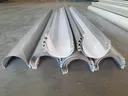 gray half round gutter