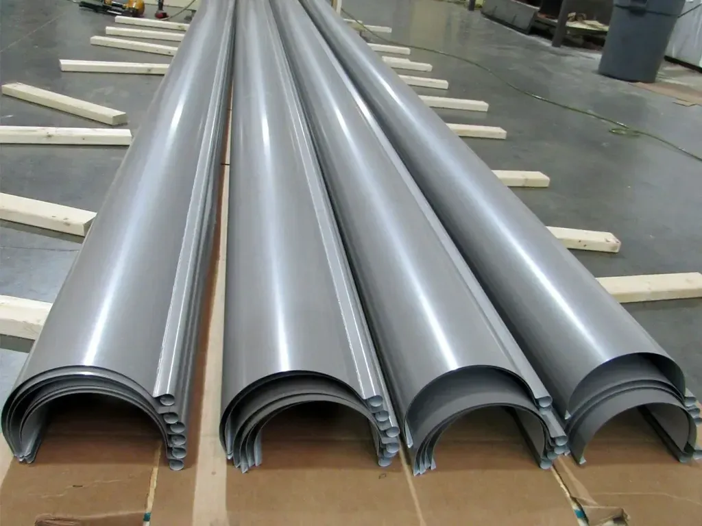 Reverse Bead 24 Gauge Kynar Steel Half Round Gutter - 4