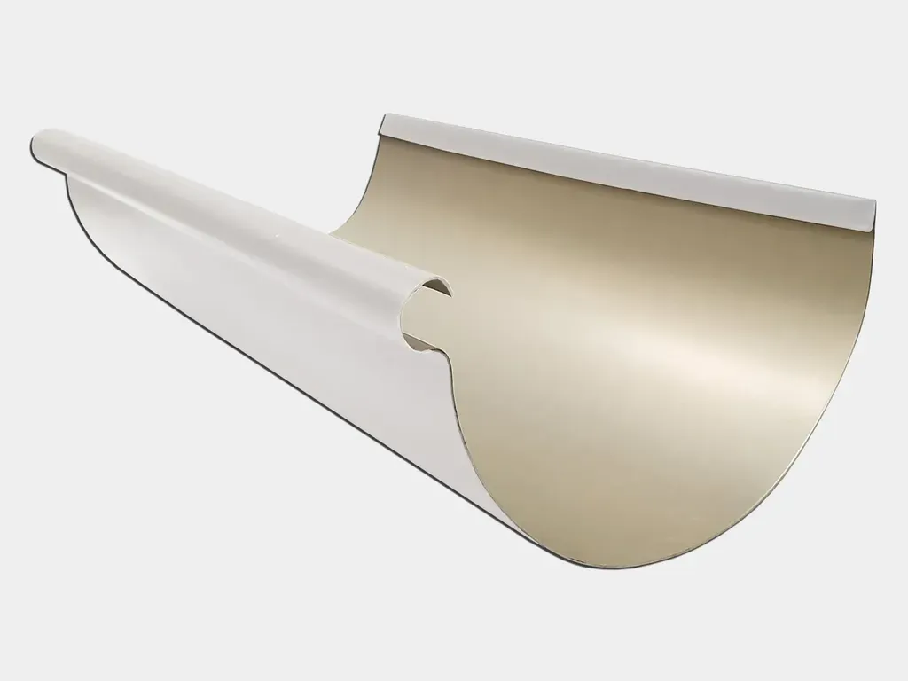 Reverse Bead 24 Gauge Kynar Steel Half Round Gutter - 7