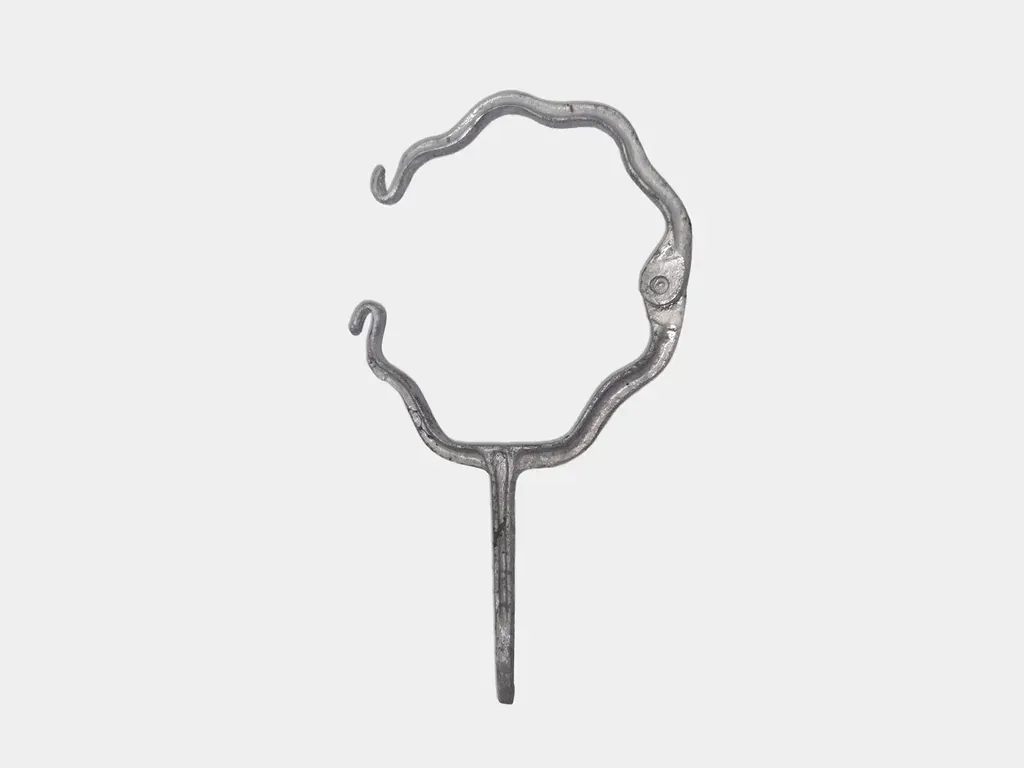 Round Corrugated Downspout Hook - Lead Coated Copper Coated - 1