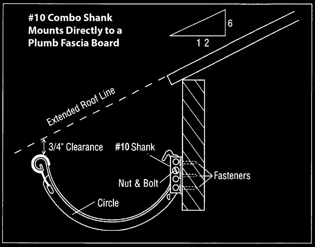 #10 Plumb Fascia Combo Shank