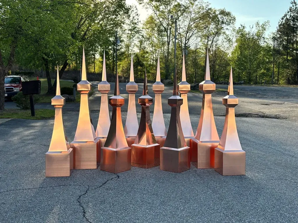 Copper Sentinel Finials