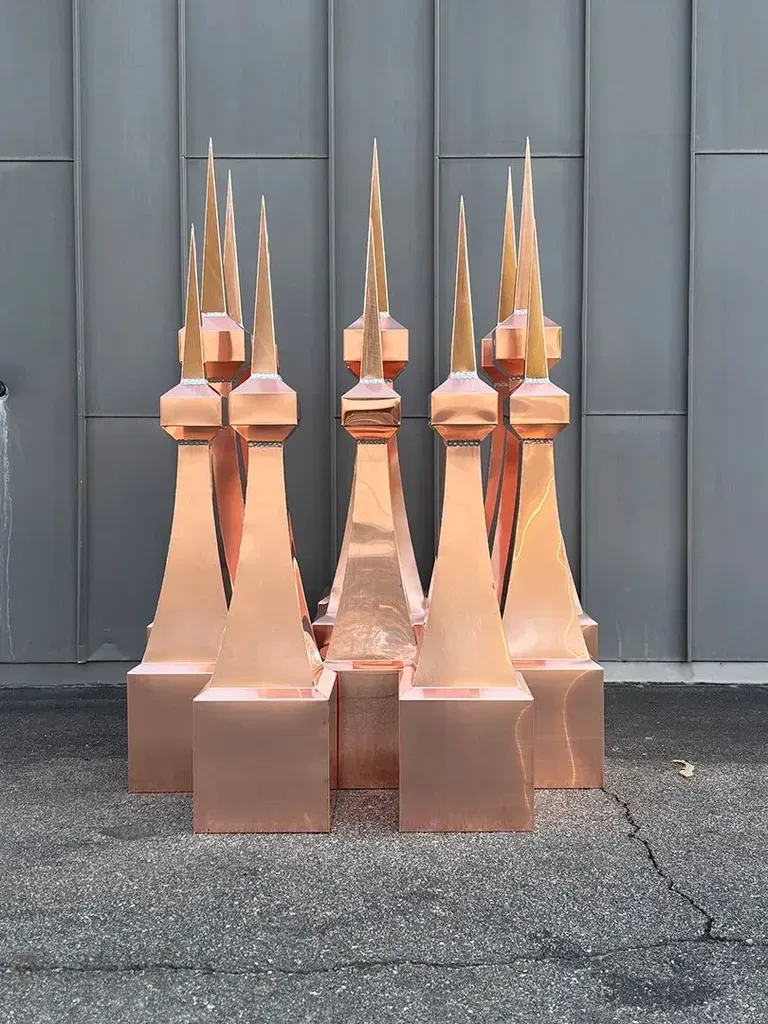 Copper Sentinel Finials alt View