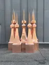 Copper Sentinel Finials alt View