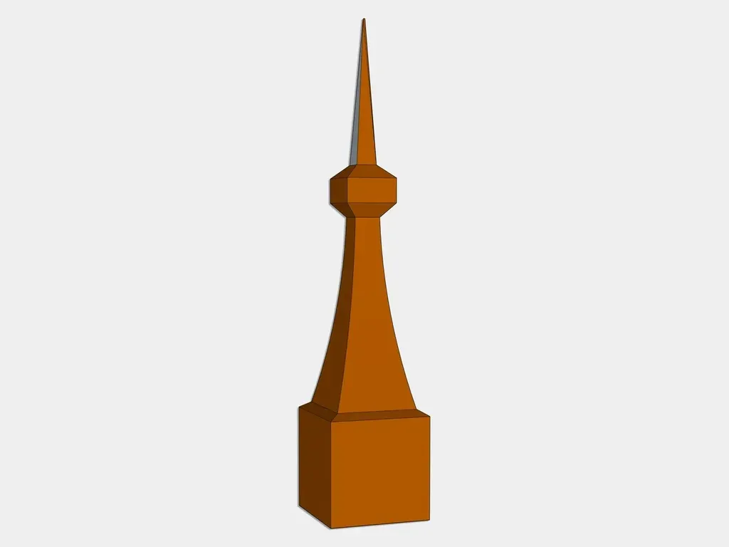 The Sentinel Finial - Cad Drawing