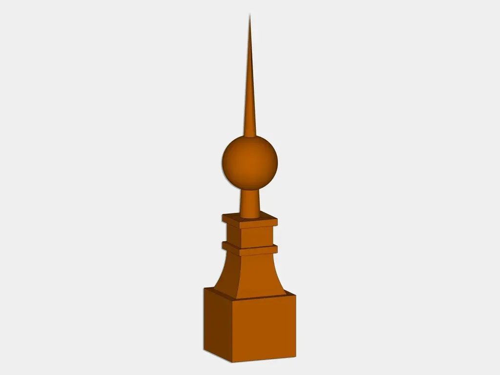 The Monarch Finial - CAD Drawing