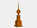 The Monarch Finial - CAD Drawing with 4 Sided Hip Flashing