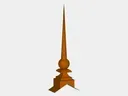 The Lancaster Finial - CAD Drawing with 2 Sided Gable Base