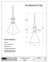 The Belmont Finial - Submittal Drawing