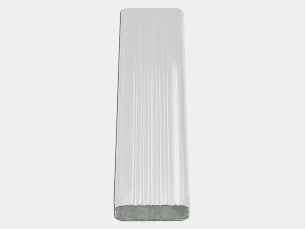 Square Corrugated 0.027" Aluminum Downspout - Sample