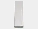 Square Corrugated 0.027" Aluminum Downspout - Sample