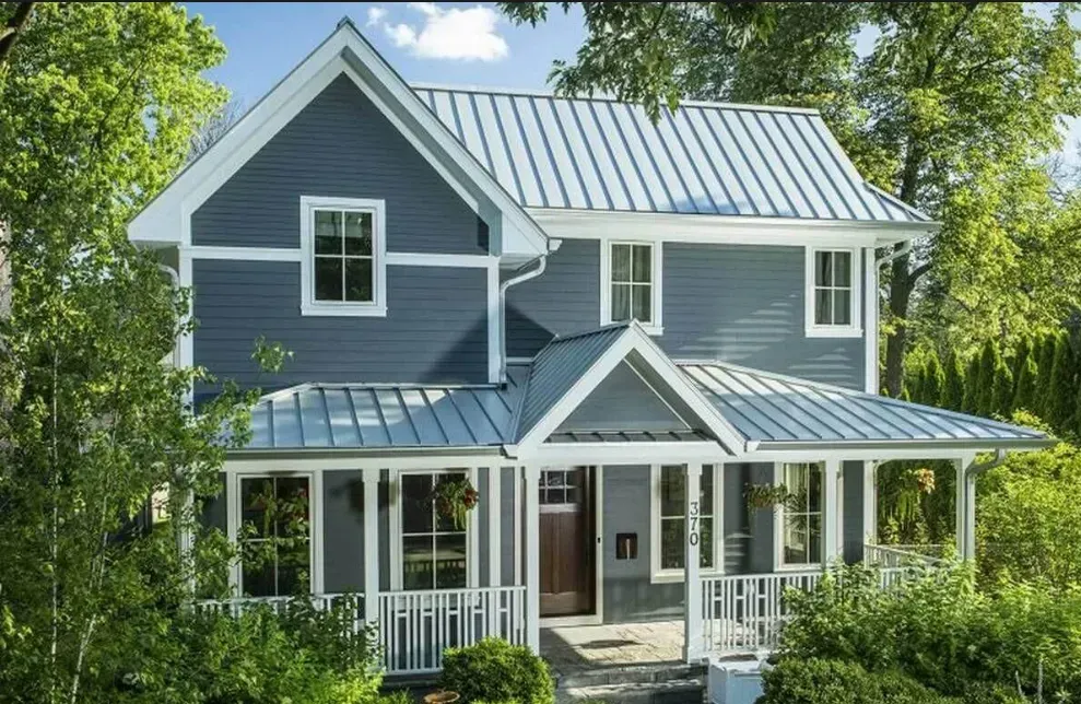 Snap Lock Roofing Panel - Installation Example on Home