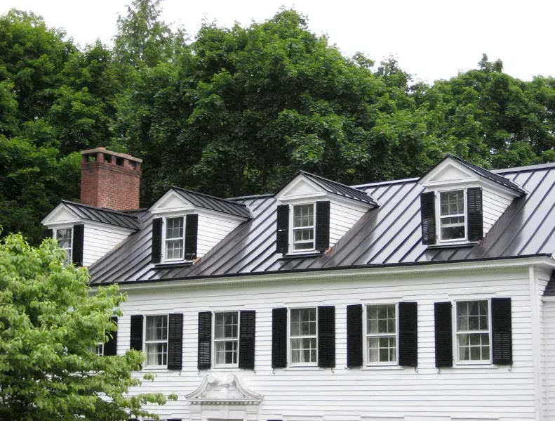 Dark Bronze Snap Lock Roofing on Home
