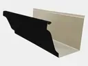 K-Style 0.032" Kynar Aluminum Gutter - Sample in Black