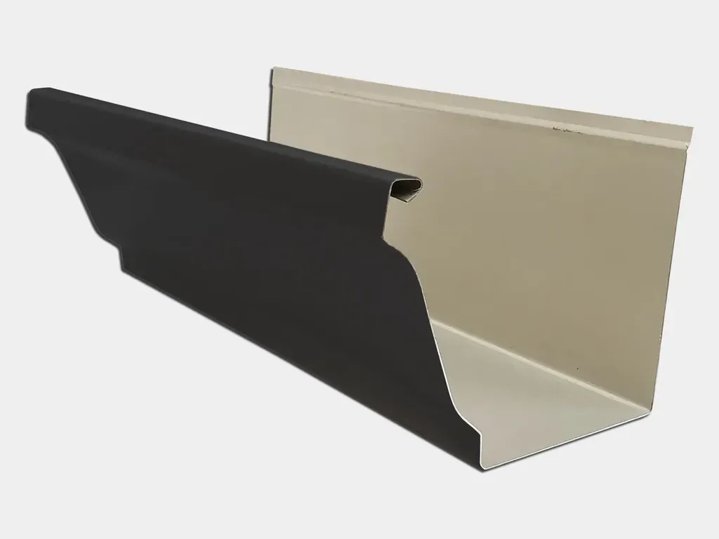 K-Style 0.027" Aluminum Gutter - Sample in Black