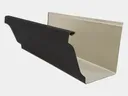K-Style 0.027" Aluminum Gutter - Sample in Black