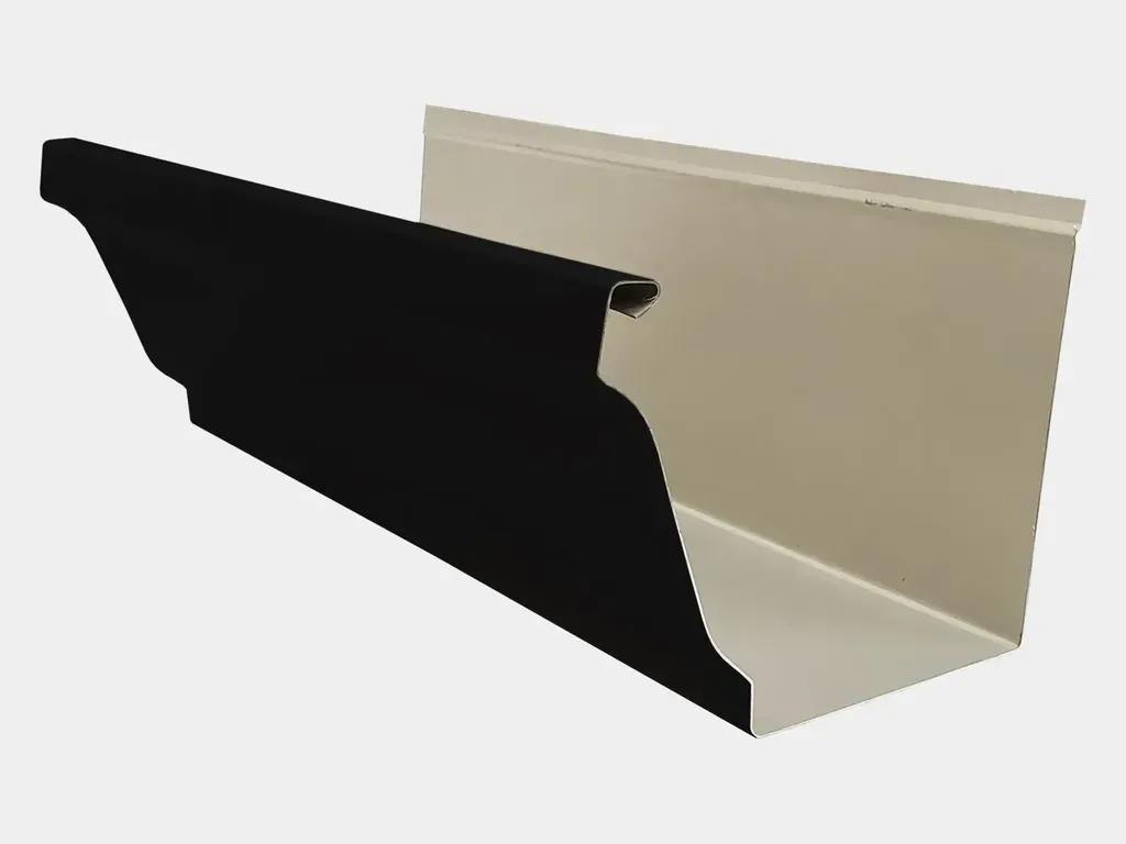 K-Style 0.027" Aluminum Gutter - Sample in Dark Bronze