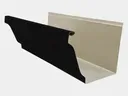 K-Style 0.027" Aluminum Gutter - Sample in Dark Bronze