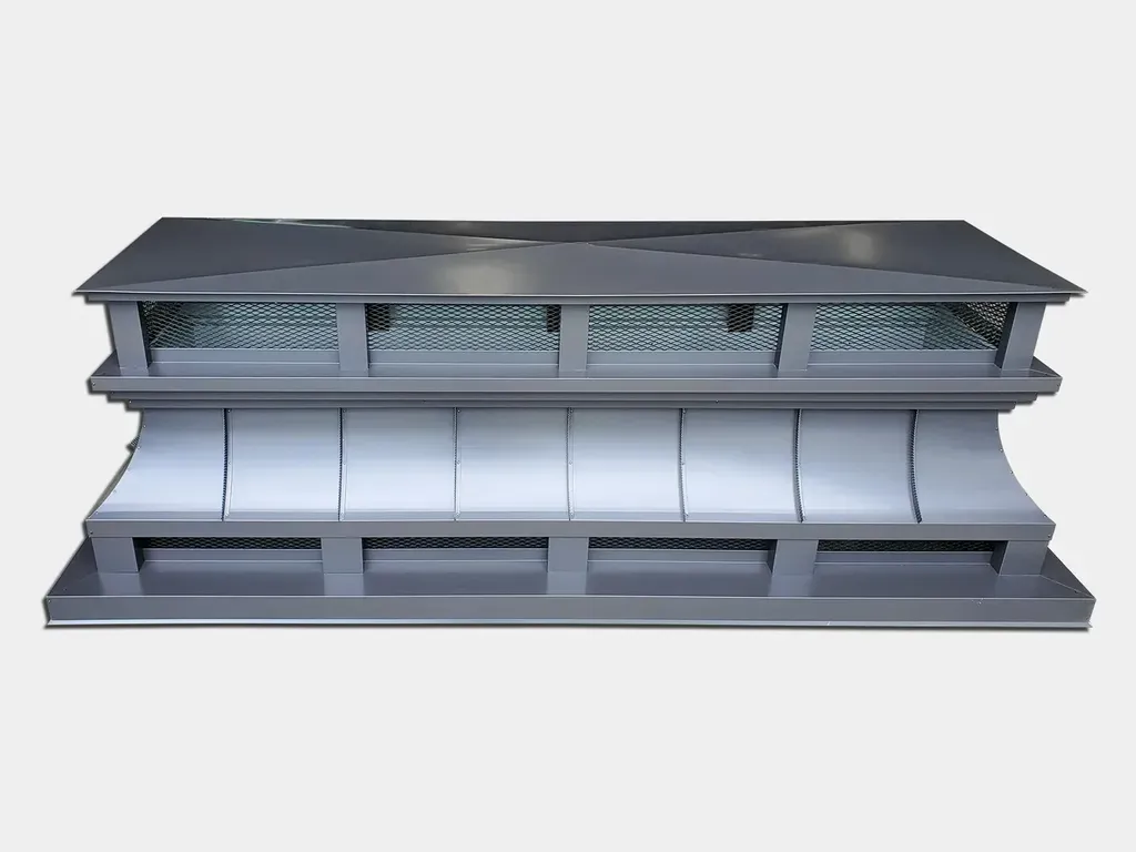 Decorative Royal charcoal aluminum custom chimney cap