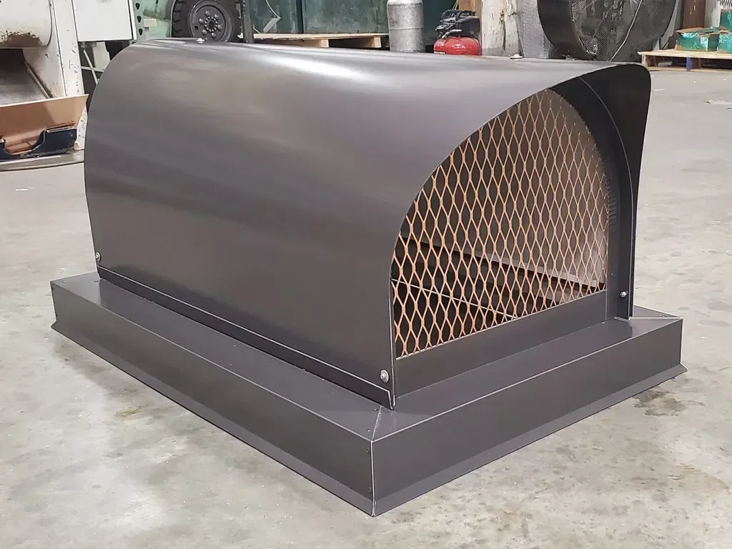 Covered Wagon Style Round Roof Chimney Cap