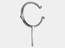 Plain Round Downspout Hook - Cast Zinc