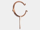 Plain Round Downspout Hook - Copper Coated