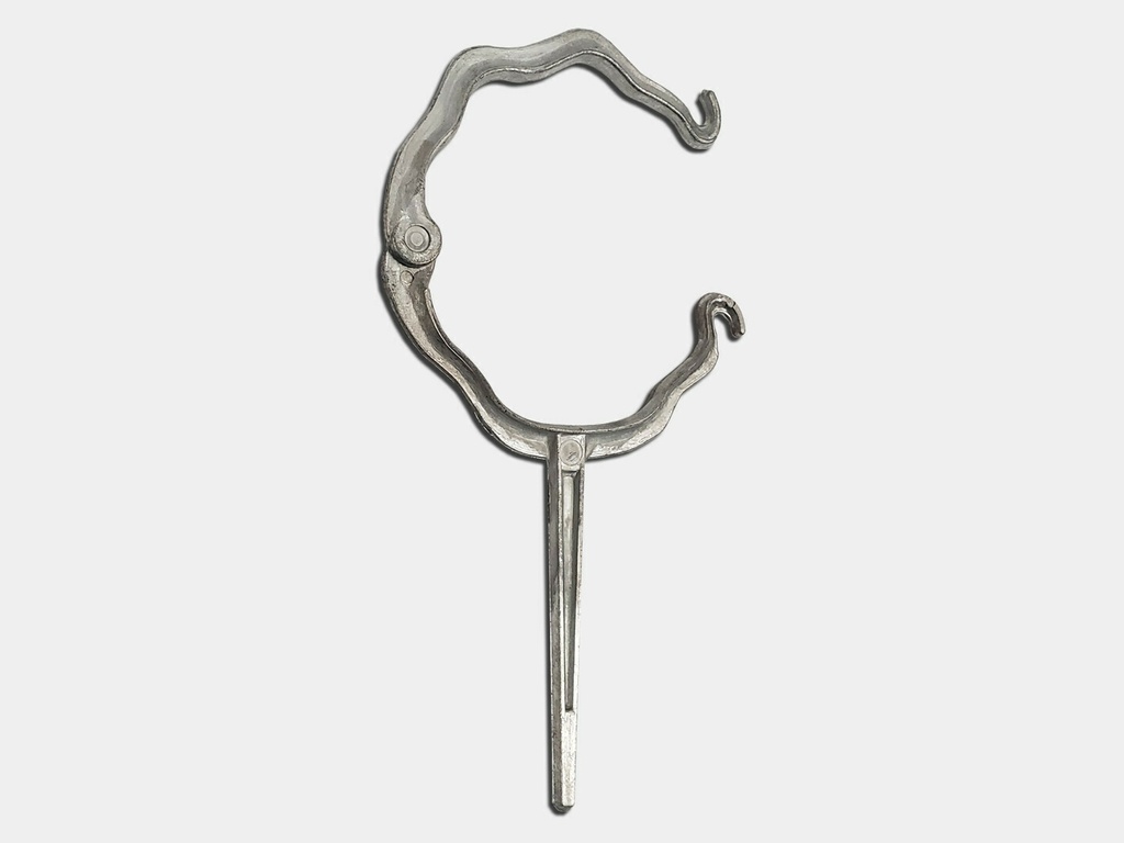 Round Corrugated Downspout Hook - Cast Zinc