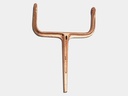 Square Side Fasten Downspout Hook - Copper