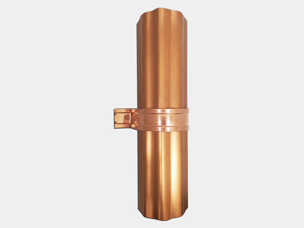 Round Copper Downspout Strap