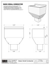 The Basic Small Conductor Head | Leader Head - Copper, Aluminum, Steel