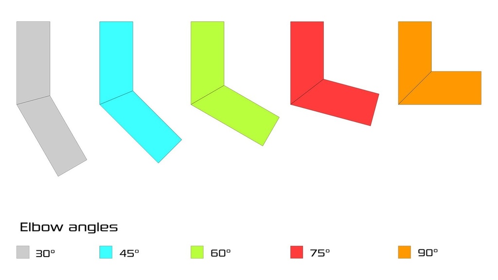 Square Corrugated Galvalume Elbow (A) Style