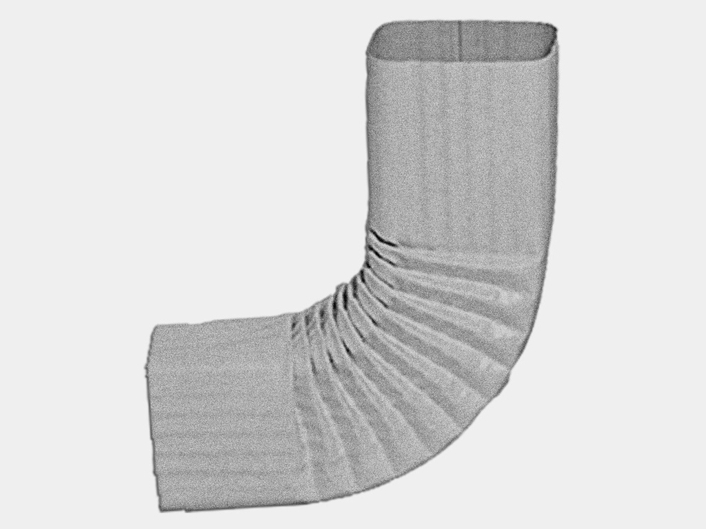 Square Corrugated Galvalume Elbow (B) Style