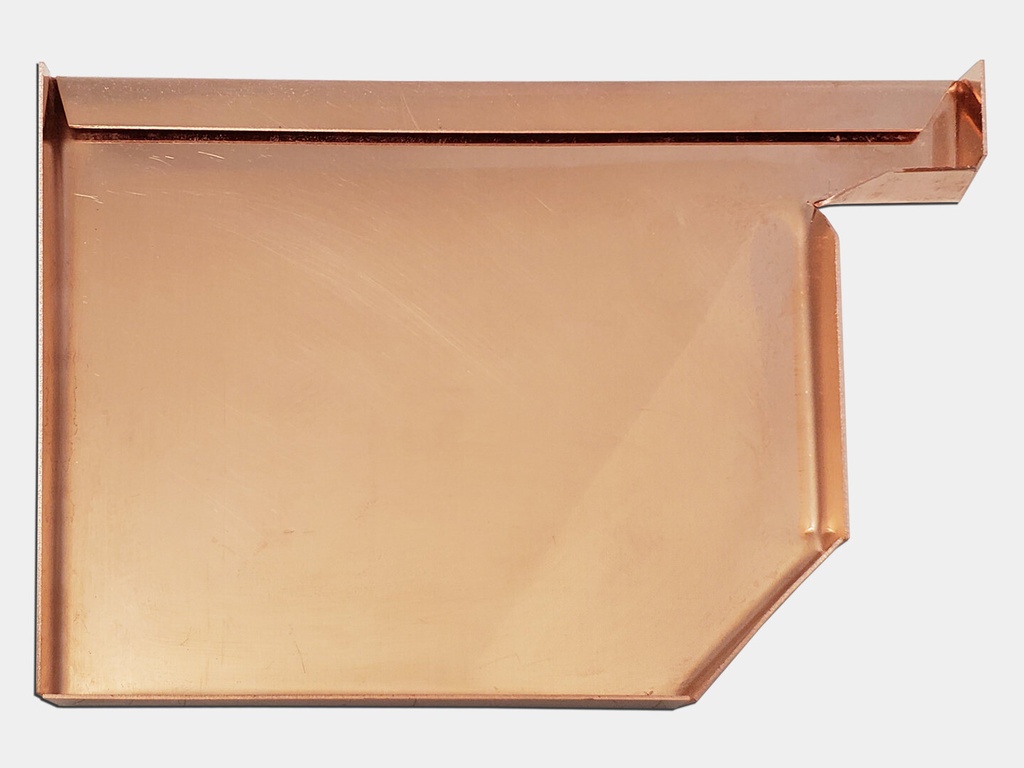 Residential Box Copper Gutter Left / Right End Cap