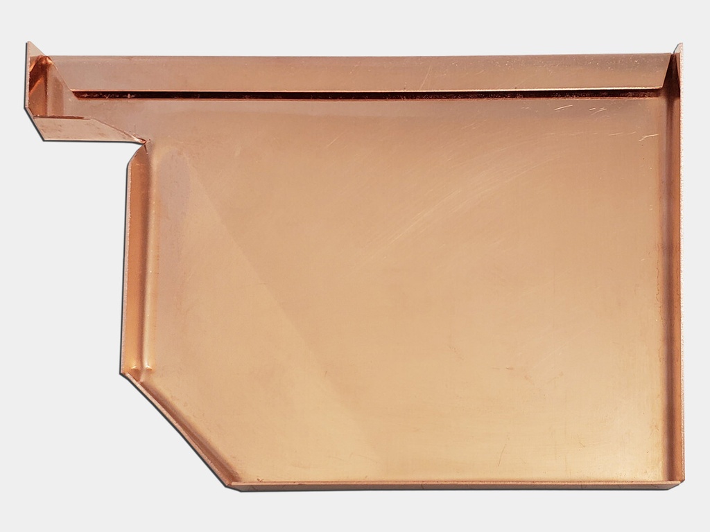 Residential Box Copper Gutter Left / Right End Cap