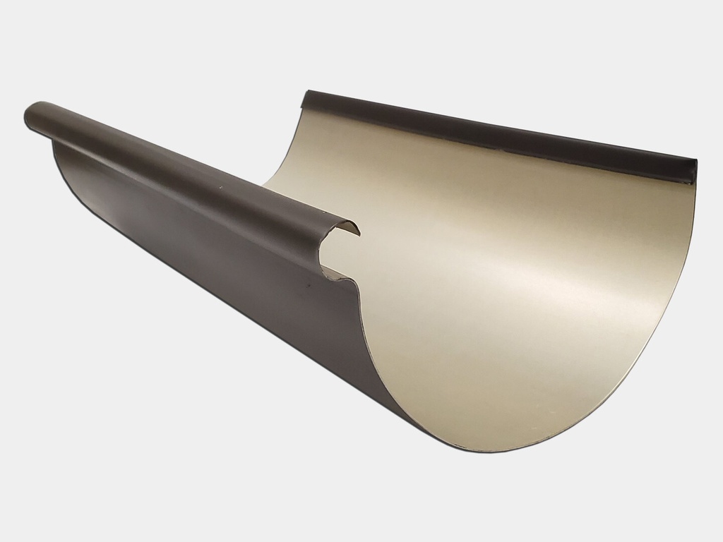 Reverse Bead 0.027" Aluminum Half Round Gutter