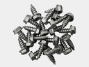 Stainless Steel 1/2" Zip Screws 50 Pcs