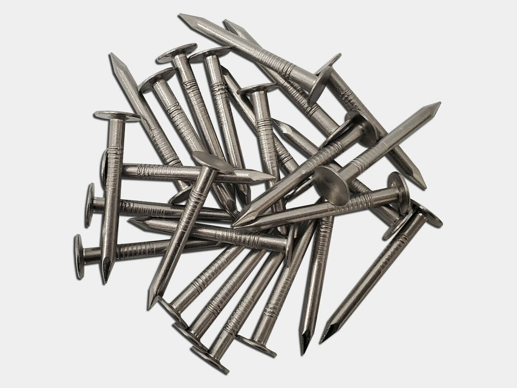 25 lbs. 10 Gauge Stainless Steel Smooth Shank Slate Roofing Nails