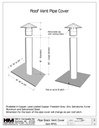 Pipe Jack / Roof Vent Stack Cover with Mounting Flange