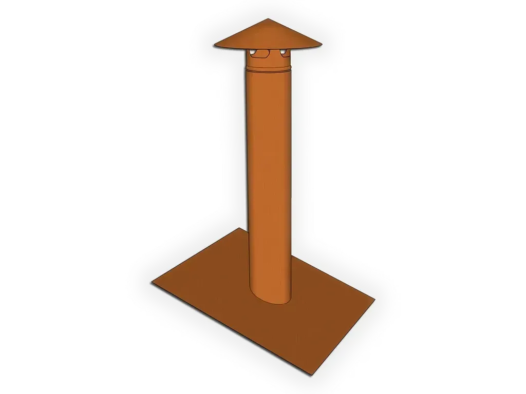 [PVS31-1001] Pipe Jack / Roof Vent Stack Cover with Mounting Flange
Material: 16 oz. Copper
Size: 3"
Height: 18" - Standard
Mounting Flange: 12" x 12" (Standard)
Product custom made to order: I understand this product is custom made to order and cannot be returned.