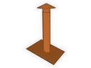 Pipe Jack / Roof Vent Stack Cover with Mounting Flange