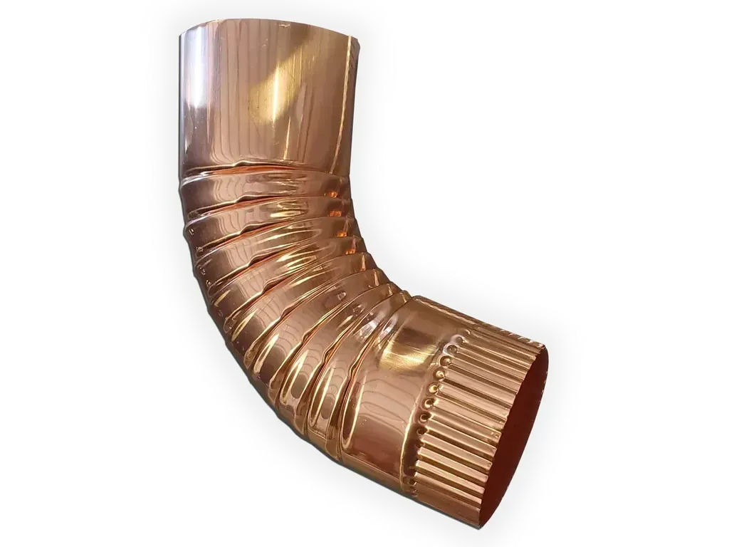 [EB03190-1001] Plain Round Copper Elbow
Material: 16 oz. Copper
Size: 3"
Angle: ($) 90°