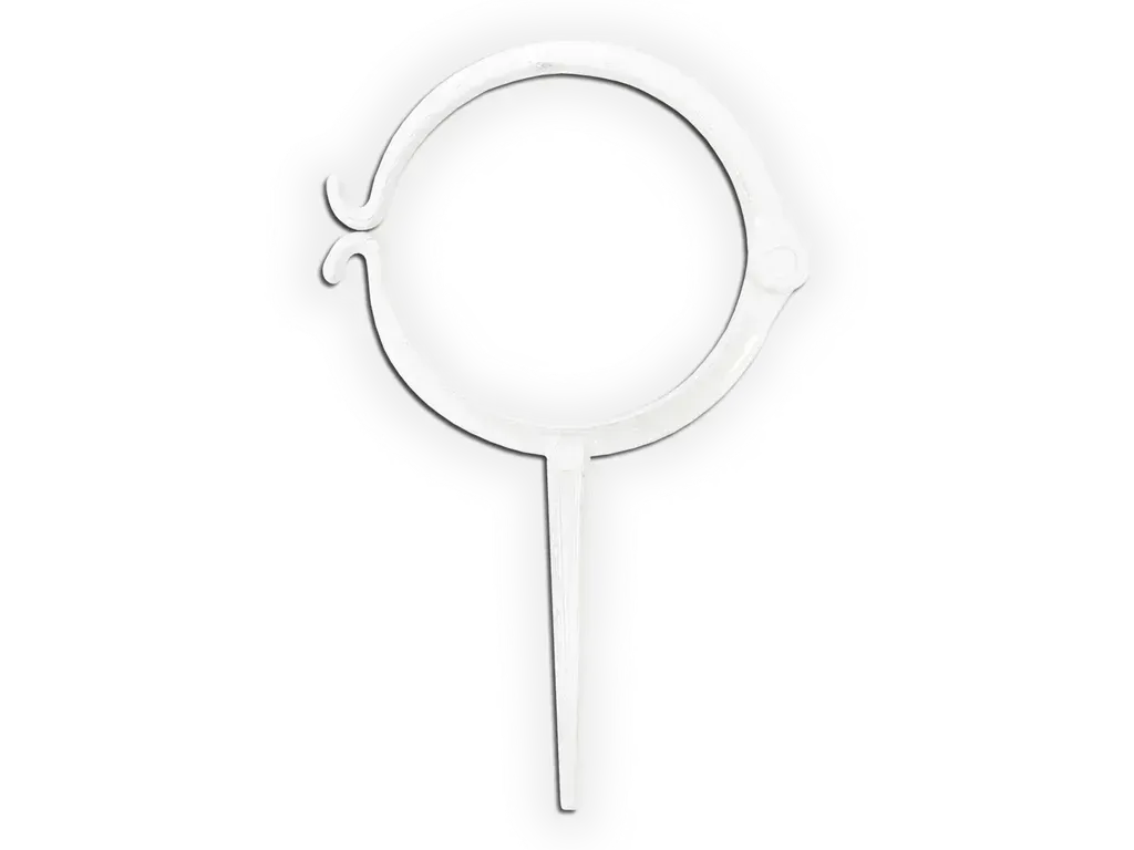 [DH031-0106] Plain Round Downspout Hook - Aluminum
Size: 3"
Color: Standard Color - White (High Gloss) - Match 0.027" Material