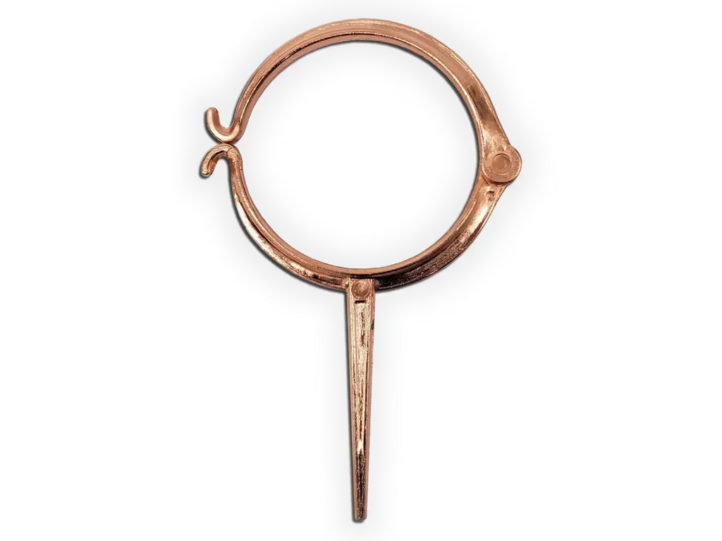 Plain Round Downspout Hook - Copper Coated